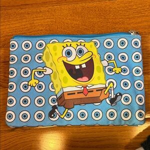 Nickelodeon SpongeBob Blue Cosmetic Bag